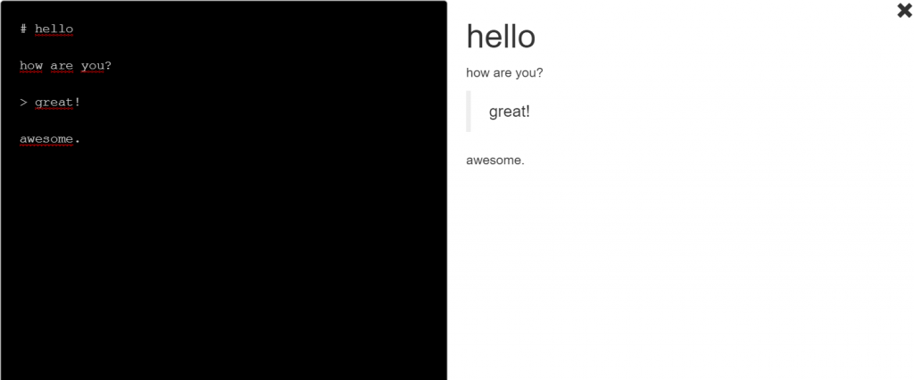 fullscreen container display
